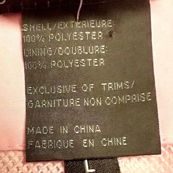 PRICE FIRM! Island Beach Women's Pink & Cream Colored Windbreaker Jacket SIZE L - Picture 12 of 16